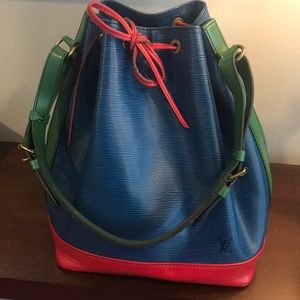 Color Block Louis Vuitton purse for sale.